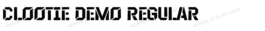 Clootie DEMO Regular字体转换 Clootie DEMO Regular字体转换